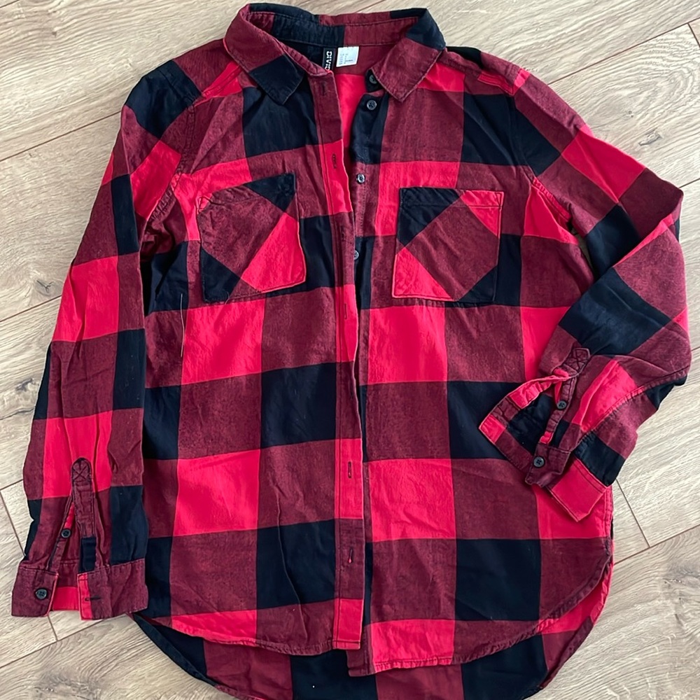 Classic buffalo plaid dress shirt
